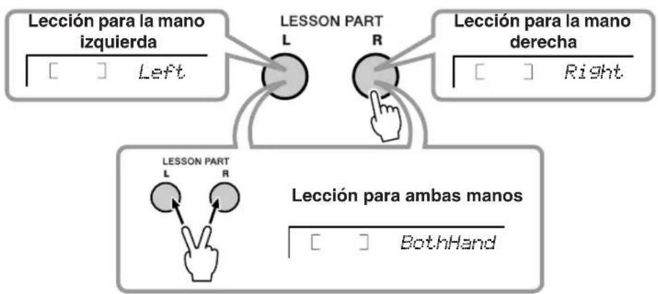 YAMAHA PSR-E313 - Seleccione la parte que desea practicar. - 1