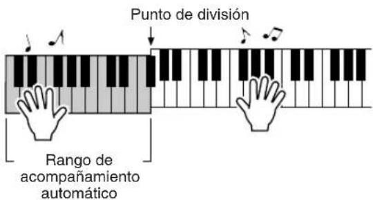 Punto de división Rango de acompañamiento automático