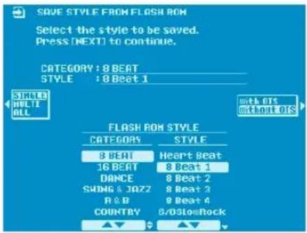 YAMAHA PSR-9000 - Style Manager & Preset Styles - 3
