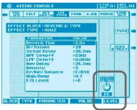 YAMAHA PSR-9000 - Reverb Effect Return Level and Parameter Lock ..... - 1