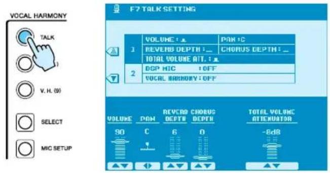 YAMAHA PSR-9000 - Talk Button - 1