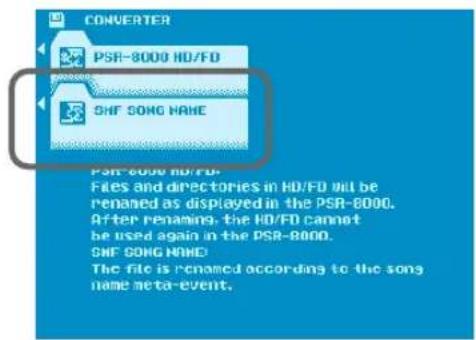 YAMAHA PSR-9000 - SMF Song Name Converter - 1