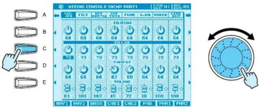 YAMAHA PSR-9000 - Simultaneous Parameter Change - 1