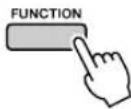 YAMAHA PSR-E413 - Press the [FUNCTION] button. - 1