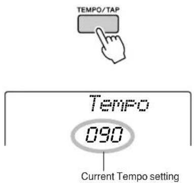 YAMAHA PSR-E413 - ■Adjusting the Metronome Tempo .... - 1