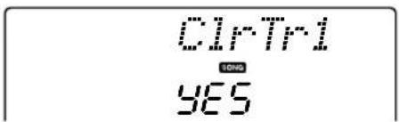 YAMAHA PSR-E413 - Track Clear—Deleting a Specified Track from a User Song - 2