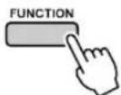 YAMAHA PSR-E413 - Press the [FUNCTION] button. - 1