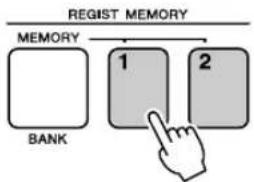 YAMAHA PSR-E413 - Recalling a Registration Memory - 5