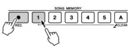 YAMAHA PSR-E413 - ◆ Record a Melody track - 1
