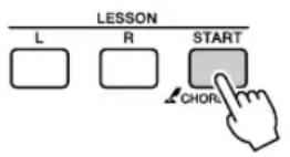 YAMAHA PSR-E413 - Start Lesson 2. Each time the I ES - 1