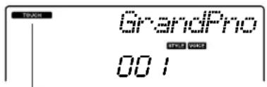 YAMAHA PSR-E413 - Press the [TOUCH] button to turn touch response on. - 2