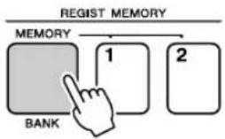 YAMAHA PSR-E413 - Recalling a Registration Memory - 1