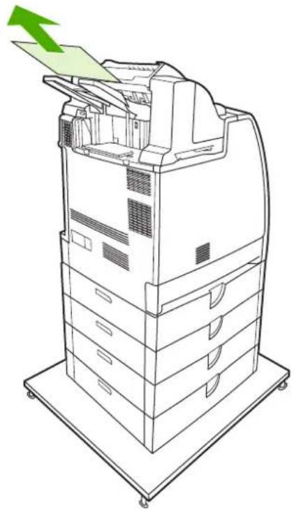 HP Color LaserJet 4700dn - Jams at the output bin - 1