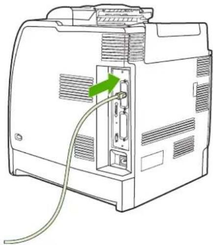 HP Color LaserJet 4700dn - To install an HP Jetdirect print server card - 7