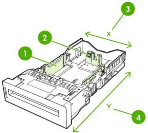 HP Color LaserJet 4700dn - Configuring Tray 2 and optional trays for a custom paper size - 1