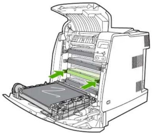 HP Color LaserJet 4700dn - To replace the print cartridge - 7