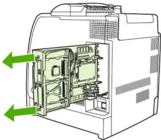 HP Color LaserJet 4700dn - Installing DDR memory DIMMs - 5