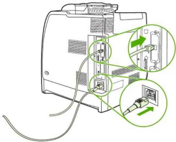 HP Color LaserJet 4700dn - To install an HP Jetdirect print server card - 8