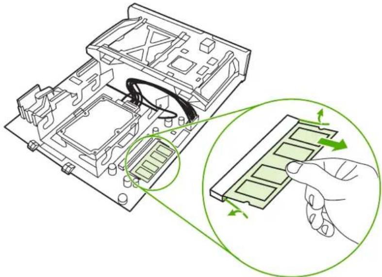 HP Color LaserJet 4700dn - Installing DDR memory DIMMs - 6