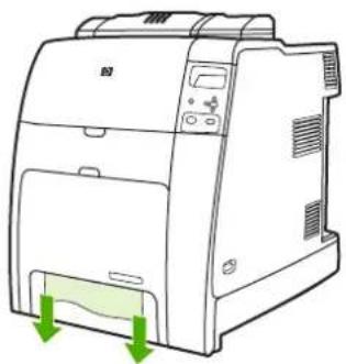 HP Color LaserJet 4700dn - Jam in Tray 2 or optional trays - 3