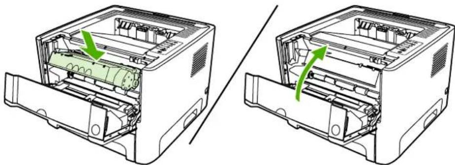 HP LaserJet P2015n - Clean the print-cartridge area - 5