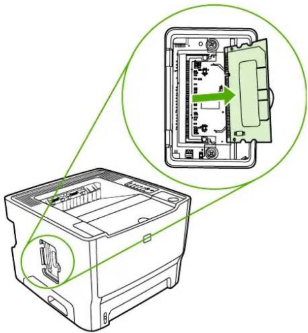 HP LaserJet P2015n - Remove a DIMM - 5