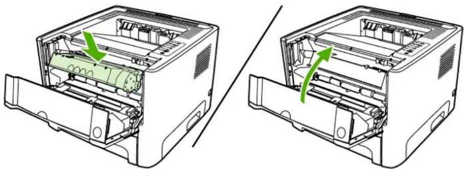 HP LaserJet P2015n - Clean the pickup roller (tray 2) - 16