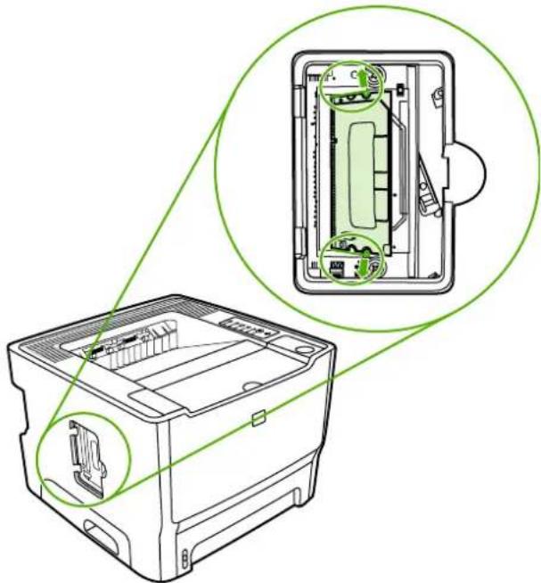 HP LaserJet P2015n - Remove a DIMM - 4