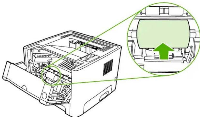 HP LaserJet P2015n - Clean the pickup roller (tray 1) - 10