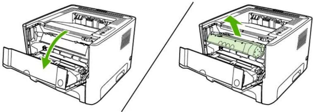 HP LaserJet P2015n - Print-cartridge area - 2
