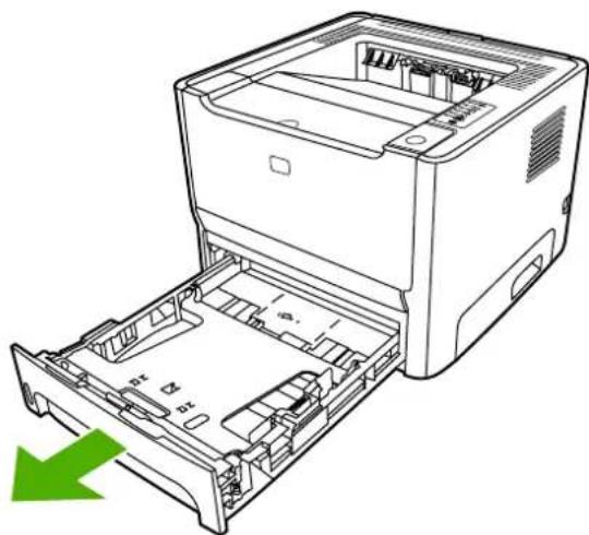 HP LaserJet P2015n - Clean the pickup roller (tray 2) - 3