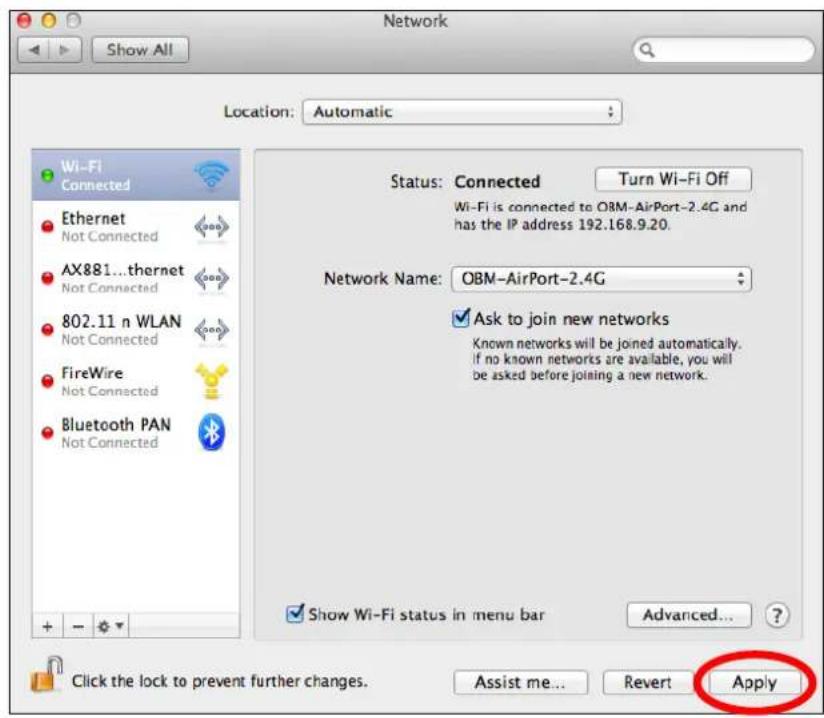 Edimax EW-7438RPn - Click "Apply" to save the changes. - 1