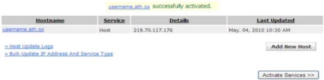 Edimax IC-3015Wn - When you see this message, indicates your free dyndns.org hostname mapping service has been activated. You can go to chapter 2-2-3 to use your dyndns.org username, password, and hostname + domain name to locate your IP camera on Internet even you're using dynamic IP address! - 1