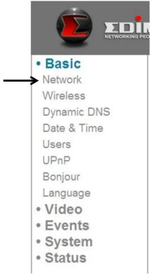 Edimax IC-3015Wn - Basic Network Settings - 1