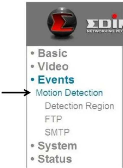 Edimax IC-3015Wn - Motion Detection Setup - 1