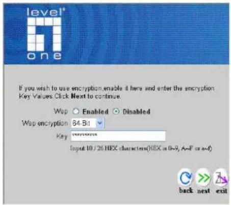 LEVELONE WAP-3000 - Step 3: Set WEP Encryption - 1