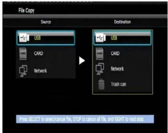 Fantec TV-FHDS - File Copy Menu - 1