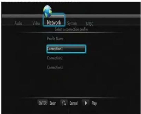 Fantec TV-FHDS - - Sélection d'un profil de connexion - 1