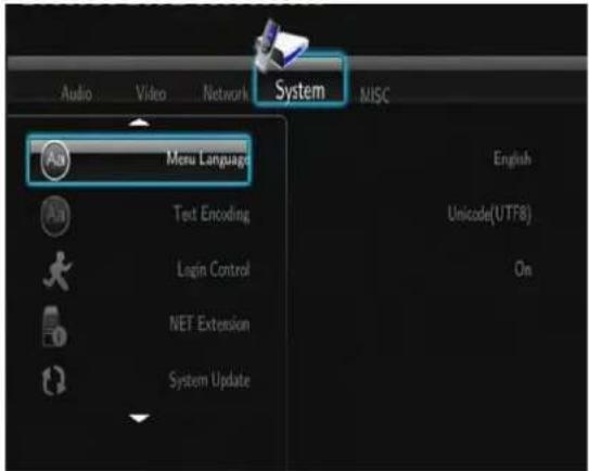 Fantec TV-FHDS - Changing System Settings - 1