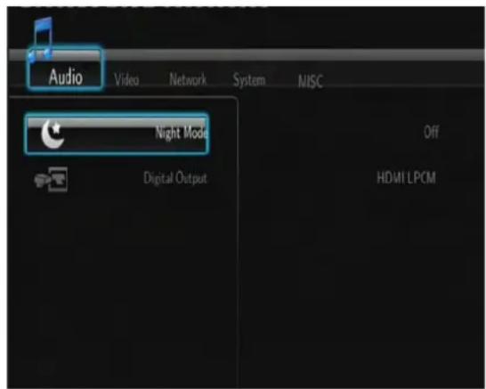 Fantec TV-FHDS - Modification des réglages audio - 1