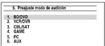 ONKYO HT-RC370 - Utilice ▲/▼ para seleccionar la fuente de entrada que desea establecer, y luego pulse ENTER. - 1