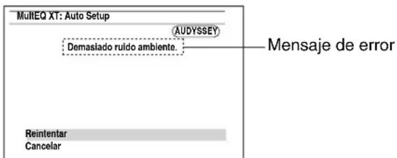 ONKYO HT-RC370 - Mensajes de error - 1