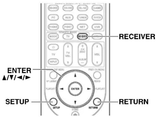 ONKYO HT-RC370 - Procedimientos comunes en el menú de configuración - 1