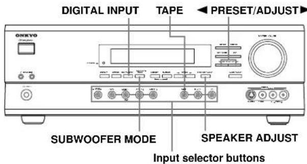 ONKYO TX-SR501E - Press the [STANDBY/ON] button. - 1