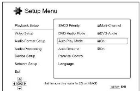 CAMBRIDGE Azur 752BD - Utiliser le système du menu de configuration - 3
