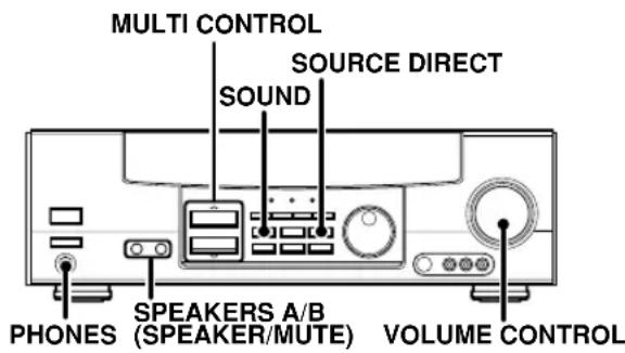 KENWOOD KRF-V6050D - Adjusting the sound - 1