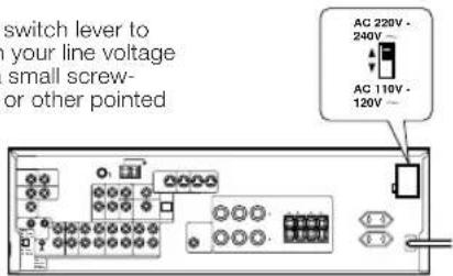 KENWOOD KRF-V6050D - \* AC voltage selection - 1