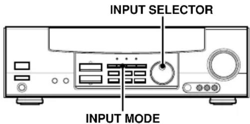 KENWOOD KRF-V6050D - Input mode settings - 1