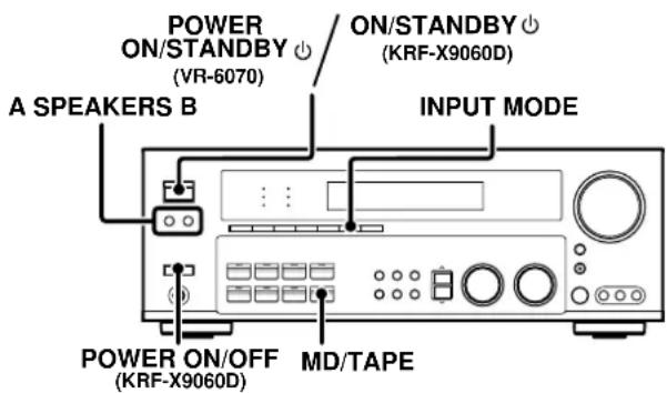 KENWOOD VR-6070 - Preparing for playback - 1