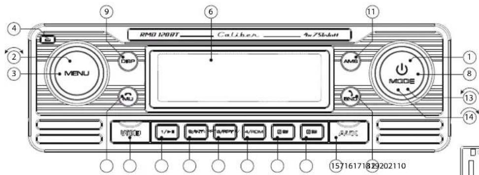RMD 1200T Caliber 4x/5bit MENU AMP MODE 1 2 3 4 6 9 11 13 14 15716171819202110